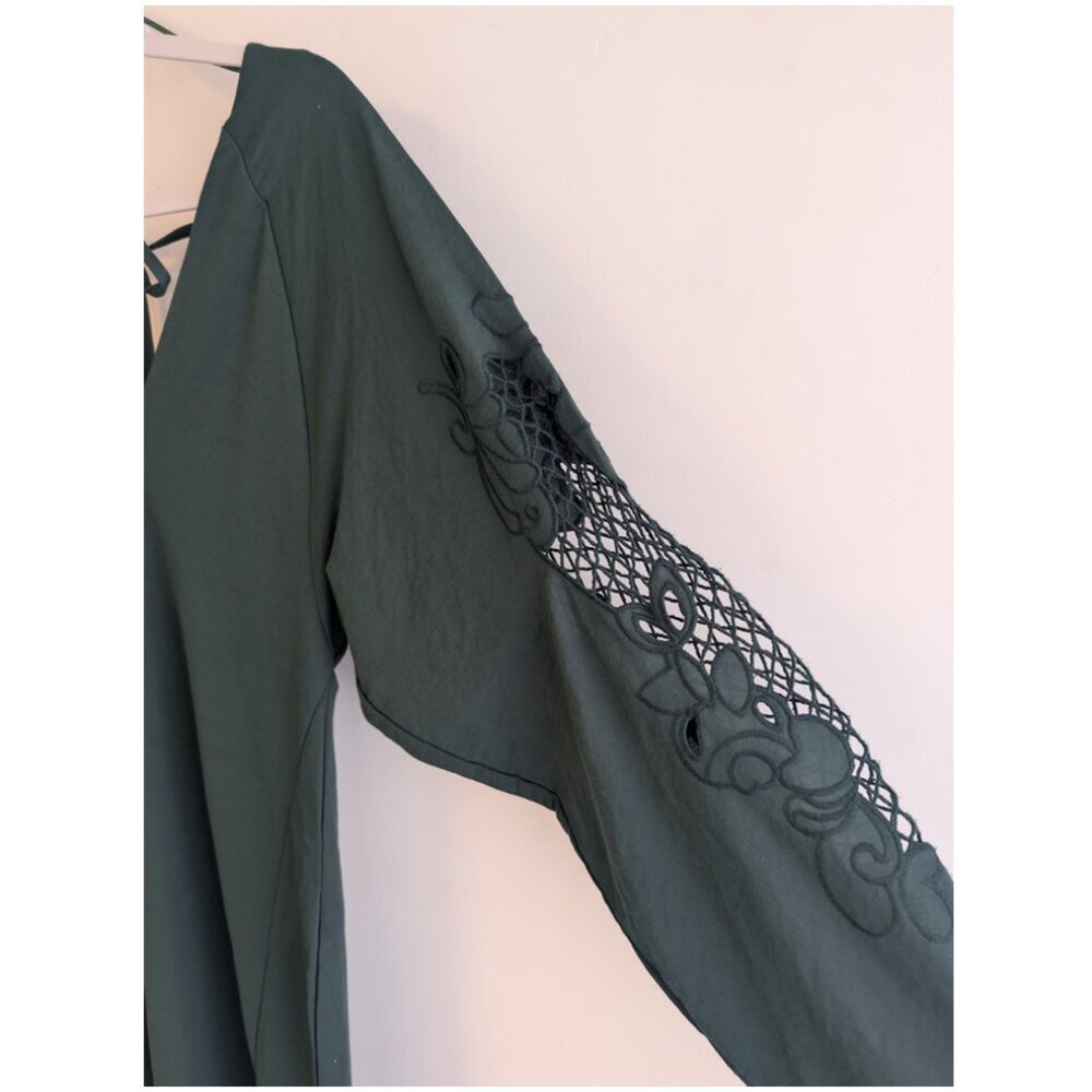 Zara long sleeve mesh cut out midi dress - Picture 6 of 10
